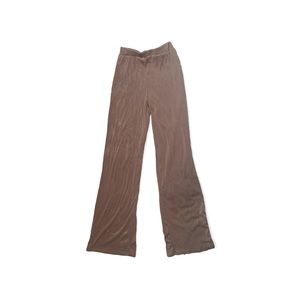 Hippie flowy pants light brown flair